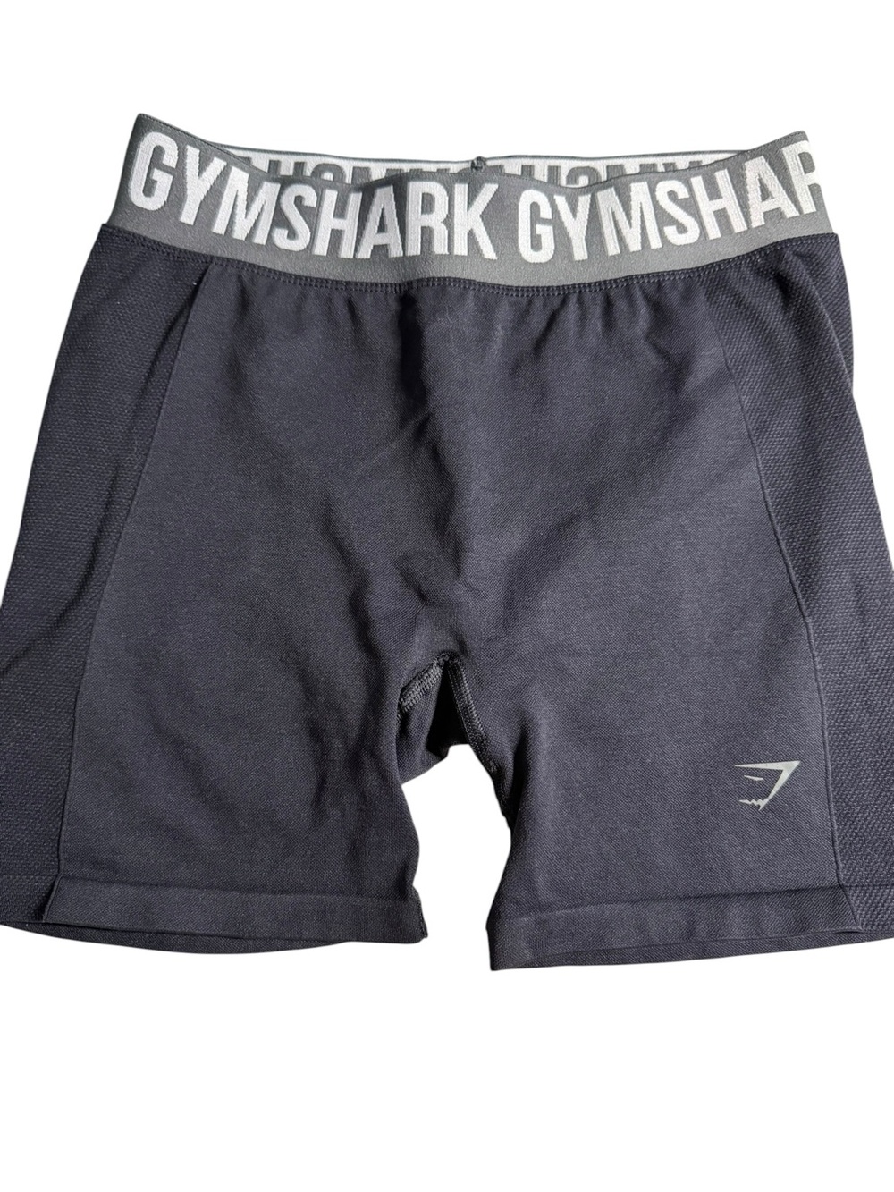 Gymshark Black & Gray Training Shorts with Logo Waistband